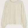 SWEAT FEMME DROIT ML CR ECRU ECRU