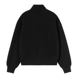 SWEAT FEMME CASEY HIGH NECK NOIR NOIR