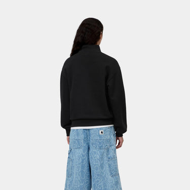SWEAT FEMME CASEY HIGH NECK NOIR NOIR