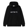 SWEAT FEMME HOODED CARHARTT NOIR NOIR