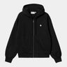 SWEAT FEMME ZIP CASEY HOODED NOIR NOIR