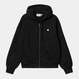 SWEAT FEMME ZIP CASEY HOODED NOIR NOIR