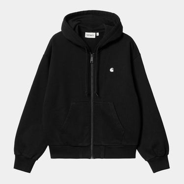 SWEAT FEMME ZIP CASEY HOODED NOIR NOIR