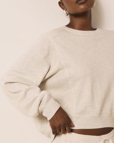 Sweat Hartford Tarota col rond écru – vue 4