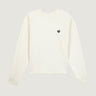 SWEAT FEMME PATCH COEUR IVOIRE IVOIRE