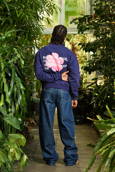 SWEAT HOMME BLOSSOMS BLEU BLEU