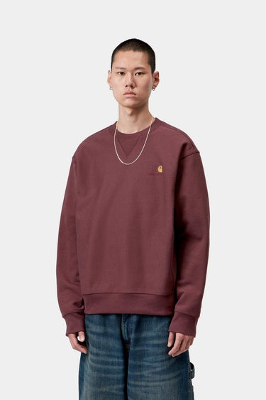 SWEAT HOMME AMERICAN SCRIPT BORDEAUX BORDEAUX