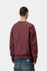 SWEAT HOMME AMERICAN SCRIPT BORDEAUX BORDEAUX