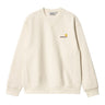 SWEAT HOMME AMERICAN SCRIPT CREME CREME