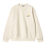 SWEAT HOMME AMERICAN SCRIPT ECRU ECRU