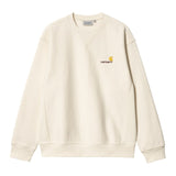 SWEAT HOMME AMERICAN SCRIPT ECRU ECRU