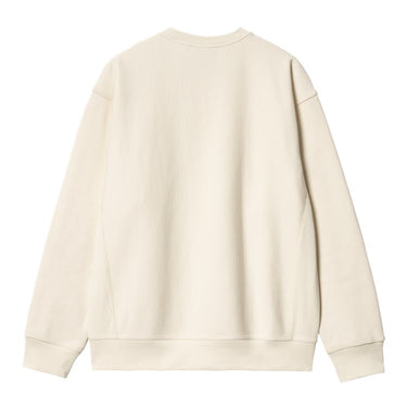 SWEAT HOMME AMERICAN SCRIPT ECRU ECRU