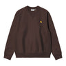 SWEAT HOMME AMERICAN SCRIPT MARRON MARRON