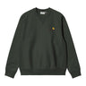 SWEAT HOMME AMERICAN SCRIPT VERT FONCE VERT FONCE