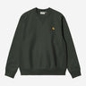 SWEAT HOMME AMERICAN SCRIPT VERT FONCE VERT FONCE