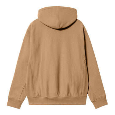 SWEAT HOMME HOODED AMERICAN BEIGE FONCE BEIGE FONCE