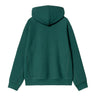 SWEAT HOMME HOODED AMERICAN SCRIPT VERT FONCE VERT FONCE