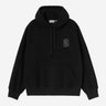 SWEAT HOMME HOODED HELIX NOIR NOIR