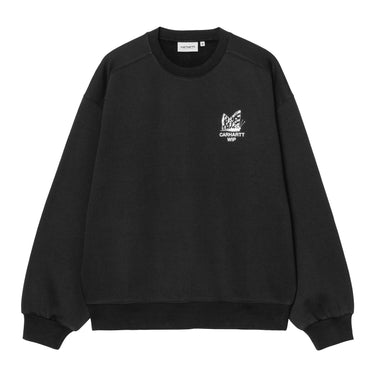 SWEAT HOMME HOURGLASS NOIR NOIR