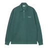 SWEAT HOMME PIQUE SCRIPT VERT FONCE VERT FONCE