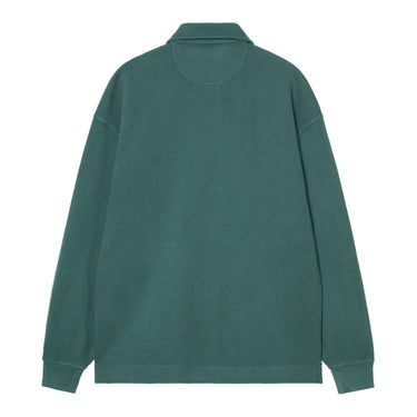SWEAT HOMME PIQUE SCRIPT VERT FONCE VERT FONCE