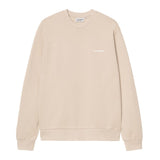 SWEAT HOMME SCRIPT EMBROIDERY BEIGE BEIGE