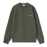 SWEAT HOMME SCRIPT EMBROIDERY KAKI KAKI