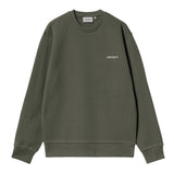 SWEAT HOMME SCRIPT EMBROIDERY KAKI KAKI