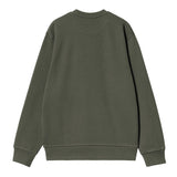 SWEAT HOMME SCRIPT EMBROIDERY KAKI KAKI