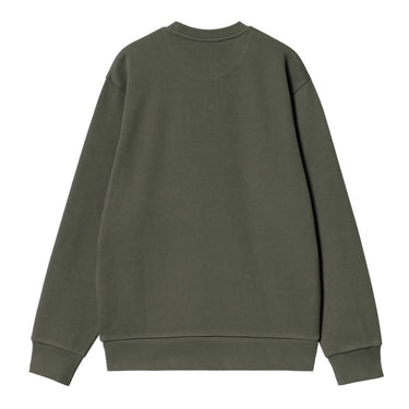 SWEAT HOMME SCRIPT EMBROIDERY KAKI KAKI