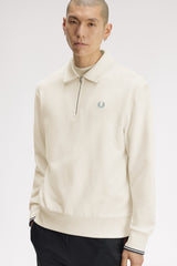 SWEAT HOMME HALF ZIP ÉCRU 170 ÉCRU 170