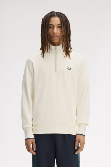 SWEAT HOMME HALF ZIP ECRU 94B ECRU 94B