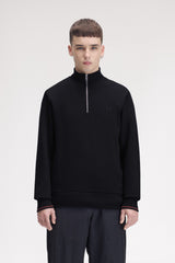 SWEAT HOMME HALF ZIP MARINE 75C MARINE 75C