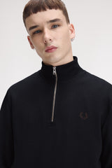 SWEAT HOMME HALF ZIP MARINE 75C MARINE 75C