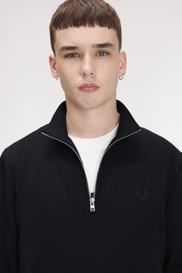 SWEAT HOMME HALF ZIP MARINE 75C MARINE 75C