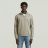 SWEAT HOMME PREMIUM CORE HALF ZIP SW L/S BEIGE BEIGE