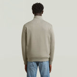 SWEAT HOMME PREMIUM CORE HALF ZIP SW L/S BEIGE BEIGE
