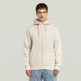 SWEAT HOMME PREMIUM CORE HDD ZIP SW L/S BLANC BLANC