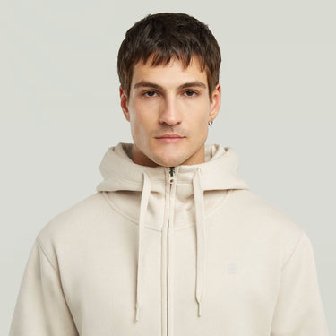 SWEAT HOMME PREMIUM CORE HDD ZIP SW L/S BLANC BLANC