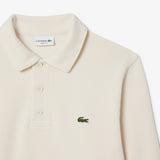 SWEAT HOMME COL POLO ECRU ECRU