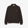 SWEAT HOMME COL POLO MARRON MARRON