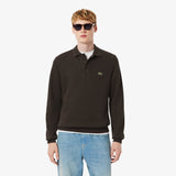 SWEAT HOMME COL POLO MARRON MARRON