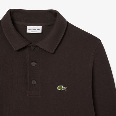 SWEAT HOMME COL POLO MARRON MARRON