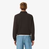 SWEAT HOMME COL POLO MARRON MARRON