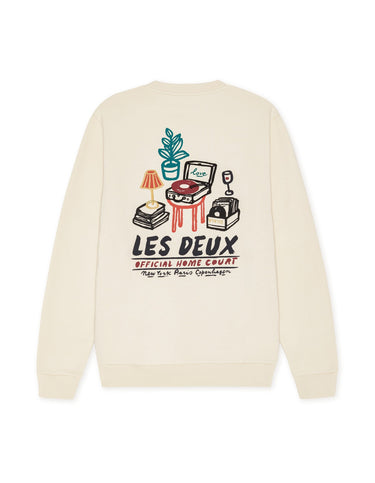 SWEAT HOMME RECORD IVOIRE IVOIRE