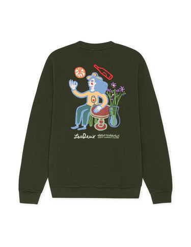 SWEAT HOMME RURAL VERT VERT
