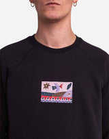 SWEAT HOMME SEASCAPE NOIR NOIR