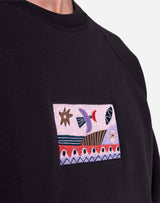 SWEAT HOMME SEASCAPE NOIR NOIR