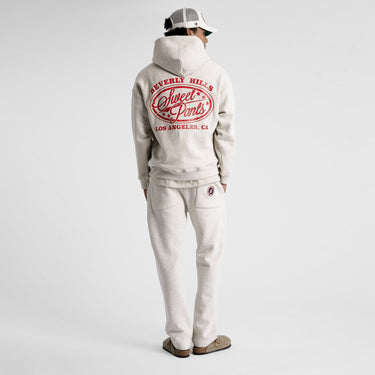 SWEAT HOMME BEVERLY HOOD GRIS CLAIR GRIS CLAIR