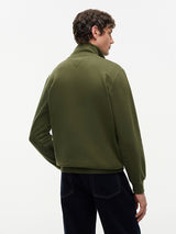 SWEAT HOMME ESSENTIAL FLEECE 1/4 VERT VERT